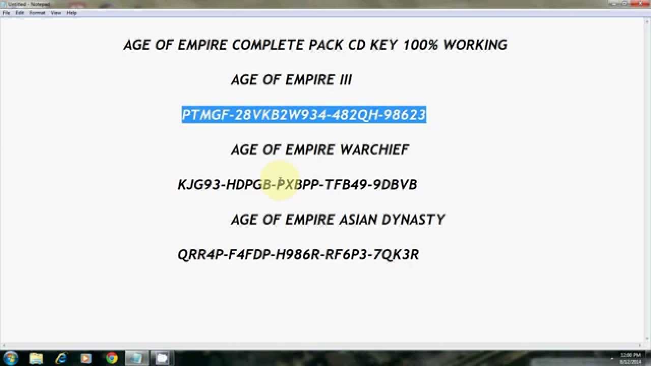 Age Of Empires 3 Serial Key Steam